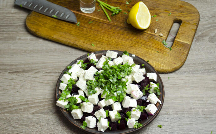 Assemble the Beets Salad