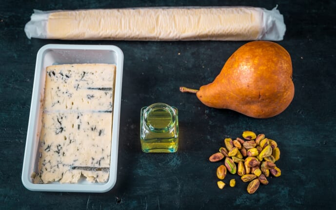 Ingredients for Pear Puff Pastry Tart with Gorgonzola Ingredients for Pear Puff Pastry Tart with Gorgonzola