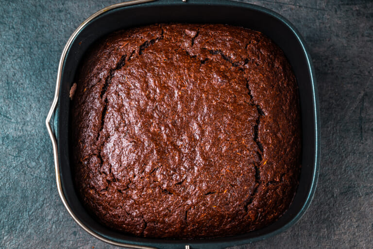 Finished healthy zucchini brownies Finished healthy zucchini brownies