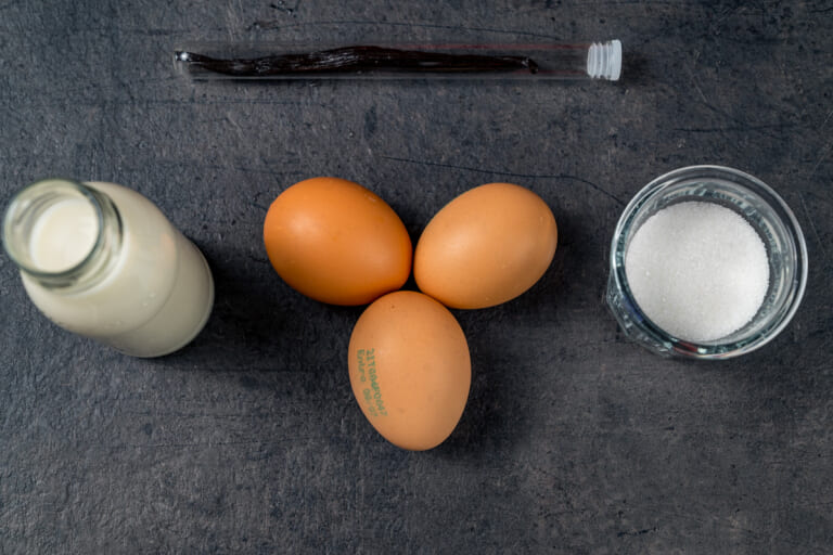 Ingredients for Creme Anglese Ingredients for Creme Anglese