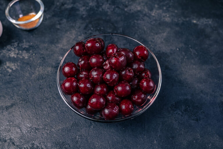 Cherry muffins: Removing cherry pits