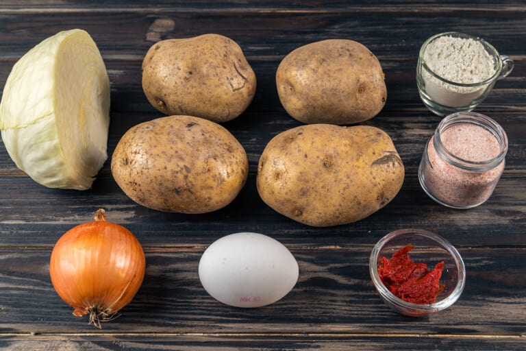 Ingredients for Potato Zrazy