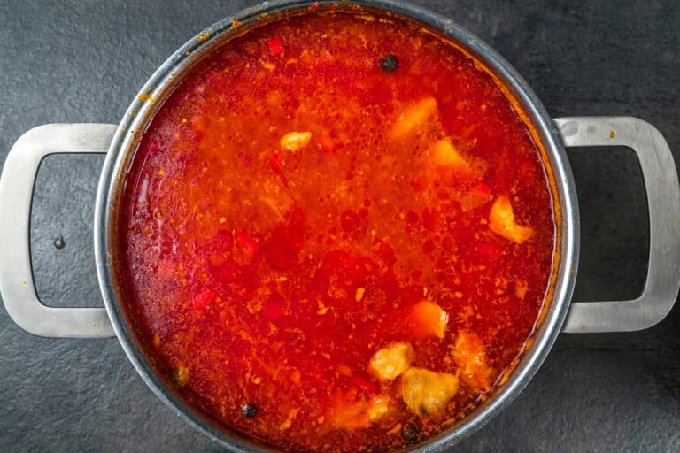 Ukrainian Borscht: Finishing the Borscht