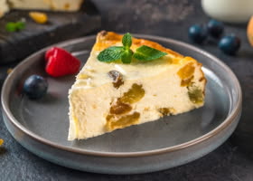 Farmer’s Cheese Cake with Raisins (Zapekanka) Recipe