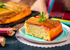 Rhubarb Upside-Down Cake Recipe