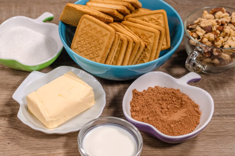 Ingredients for Chocolate Salami